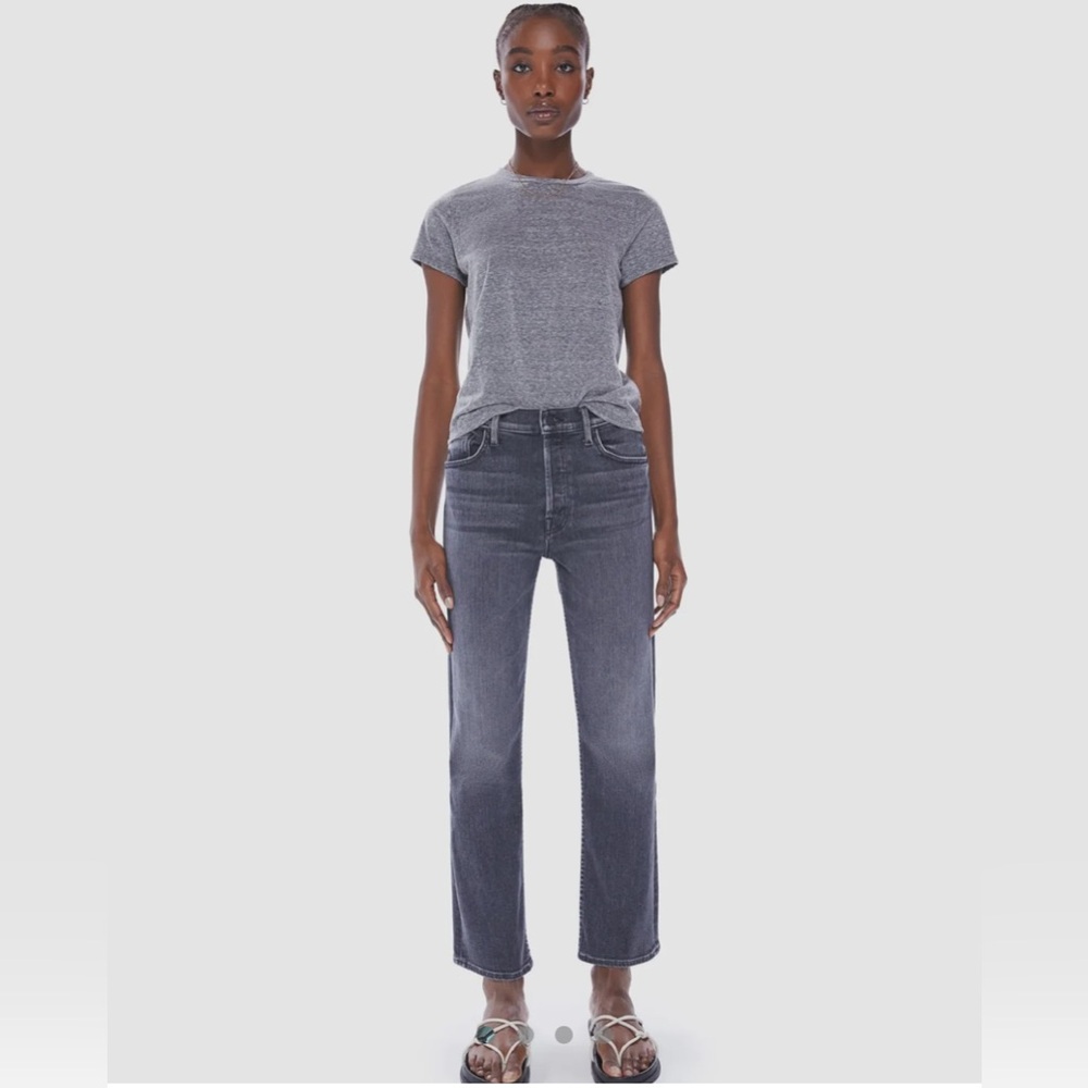 Mother Tomcat Ankle Jeans, Dark Gray